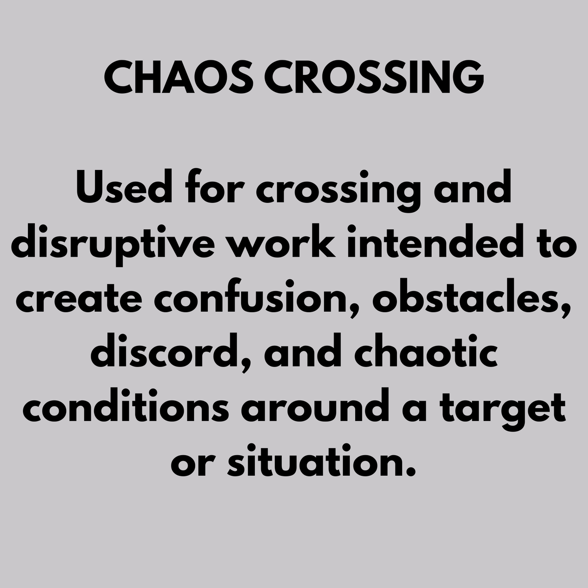 Chaos Oil
