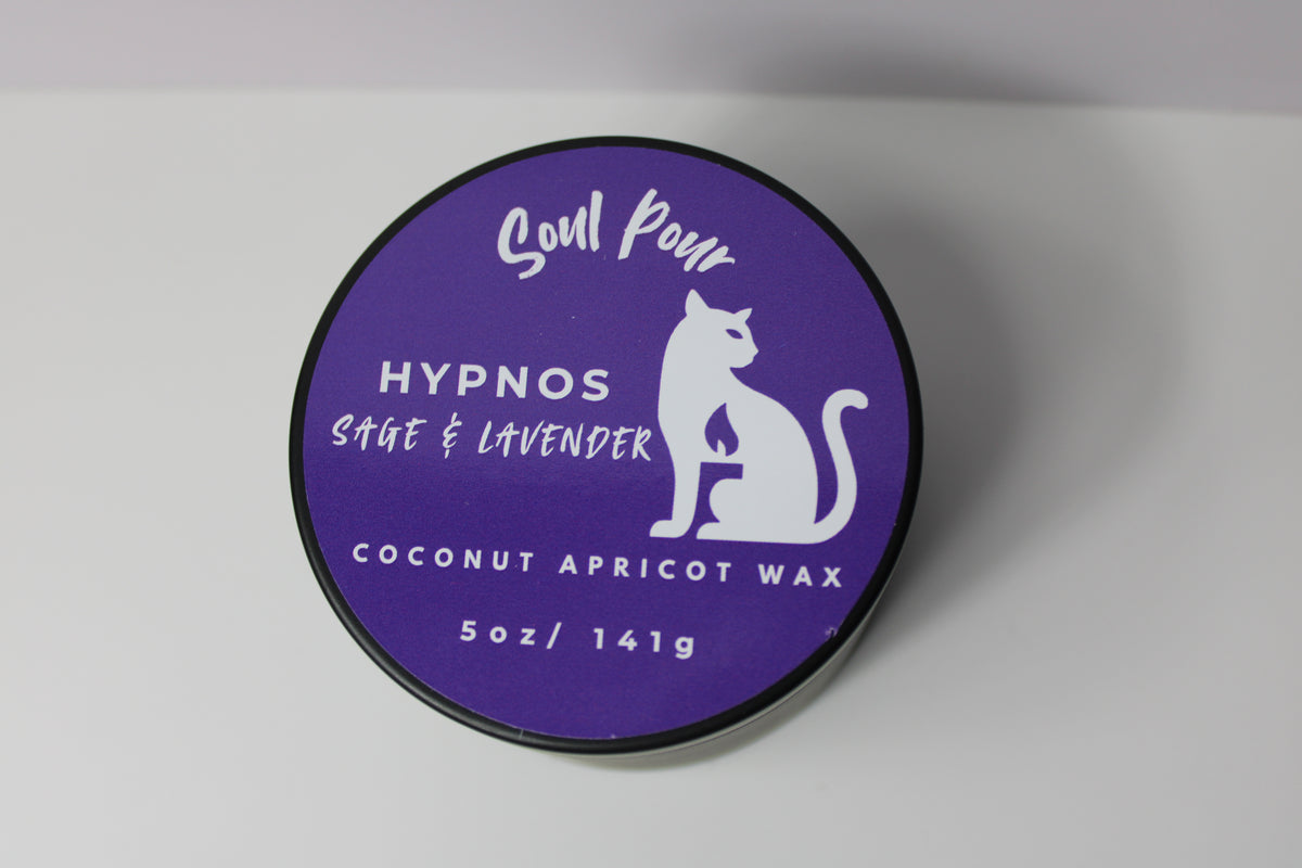 Hypnos: Sage & Lavender, Tin Candle